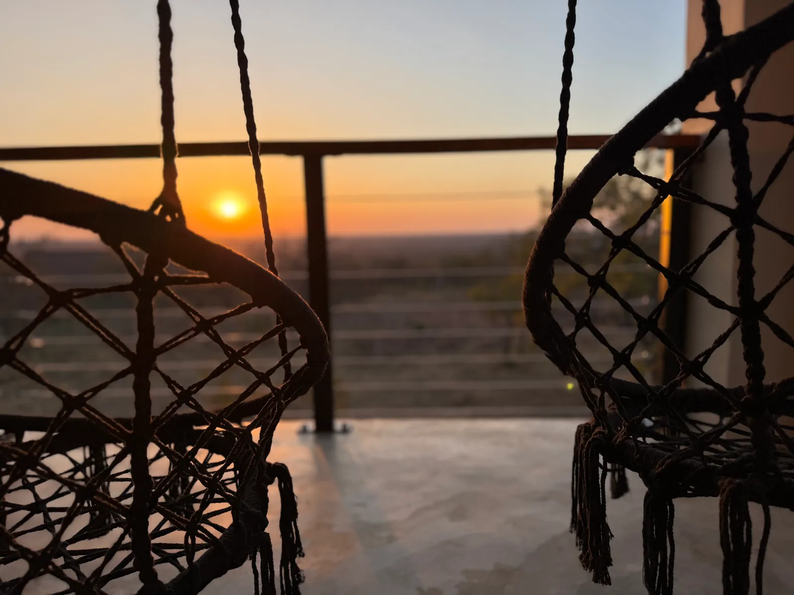 Sunset from the villa balcony